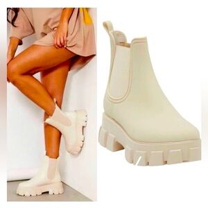 Jeffery Campbell Lug Sol rubber boots